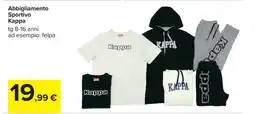 Carrefour Abbigliamento Sportivo Kappa offerta