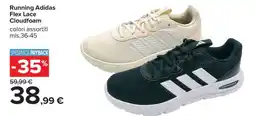 Carrefour Running Adidas Flex Lace Cloudfoam offerta