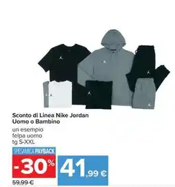Carrefour Sconto di Linea Nike Jordan Uomo o Bambino offerta