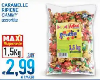 MD Discount Cammy Caramelle Ripiene assortite 1.5kg offerta