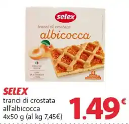 Famila Superstore SELEX tranci di crostata all'albicocca offerta