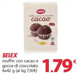Famila Superstore Selex muffin con cacao offerta