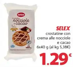 Famila Superstore SELEX crostatine nocciole e cacao offerta