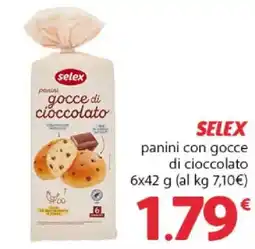 Famila Superstore Selex panini con gocce di cioccolato offerta