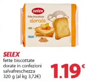 Selex fette biscottate dorate