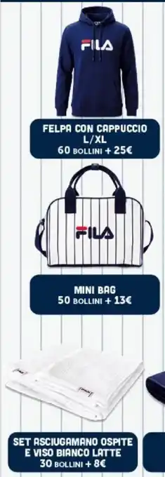 Supermercati Dok Felpa con cappuccio Fila offerta