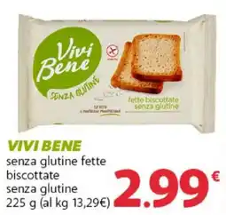 Supermercati Dok Vivi Bene senza glutine fette biscottate offerta