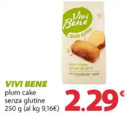 Supermercati Dok Vivi Bene plum cake senza glutine offerta