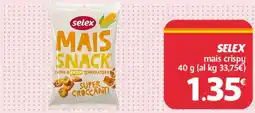 Supermercati Dok Selex mais crispy offerta