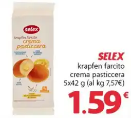 Supermercati Dok SELEX krapfen farcito crema pasticcera offerta