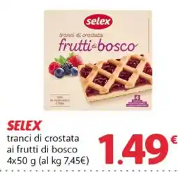 Supermercati Dok Selex tranci di crostata ai frutti di bosco offerta