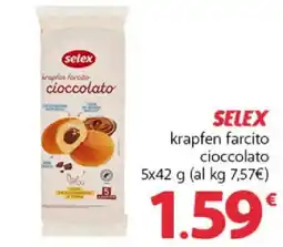 Supermercati Dok Selex krapfen farcito cioccolato offerta