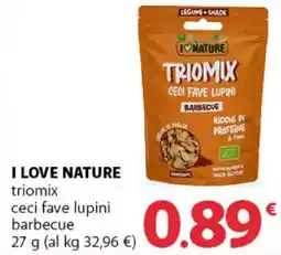 Supermercati Dok I love nature triomix ceci fave lupini barbecue offerta
