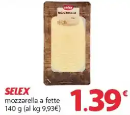 Supermercati Dok Selex mozzarella a fette offerta
