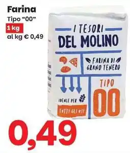 Prix Quality I tesori del molino farina di grano tenero tipo 00 offerta