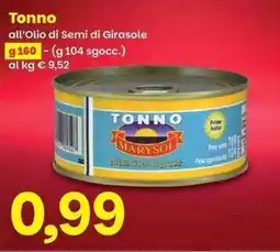 Prix Quality Tonno Marysol all'olio di semi di girasole offerta