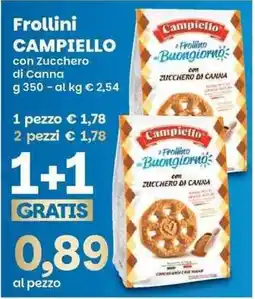 Prix Quality Frollini Campiello con Zucchero di Canna offerta