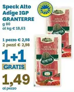 Prix Quality Speck Alto Adige IGP Granterre offerta