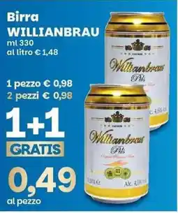 Prix Quality Birra Willianbrau offerta