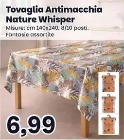Prix Quality Tovaglia Antimacchia Nature Whisper offerta