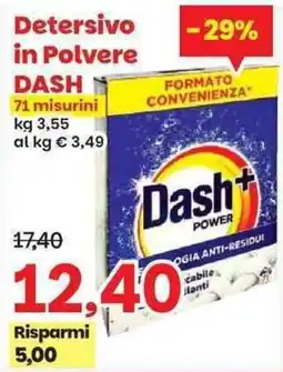 Prix Quality Detersivo in Polvere DASH offerta