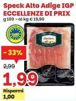 Prix Quality Speck Alto Adige IGP offerta