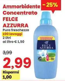 Prix Quality Ammorbidente Concentrato Felce Azzurra offerta