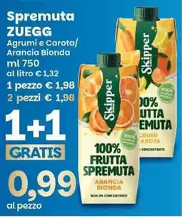 Prix Quality Spremuta Zuegg offerta