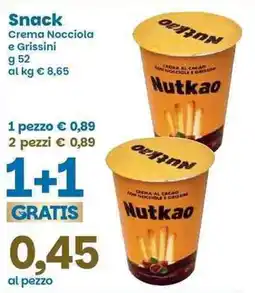 Prix Quality Nutkao Crema al Cacao con Nocciole e Grissini offerta
