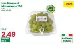 Prix Quality Uva Bianca di Mazzarrone IGP offerta