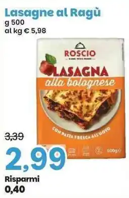 Prix Quality Lasagne al Ragù Roscio offerta