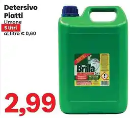 Prix Quality Detersivo Piatti Brilla offerta