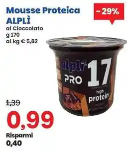 Prix Quality Mousse Proteica ALPLÌ offerta