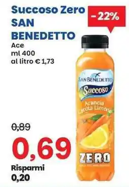 Prix Quality Succoso Zero San Benedetto offerta