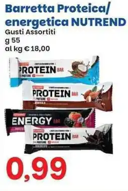 Prix Quality Barretta Proteica/energetica NUTREND offerta