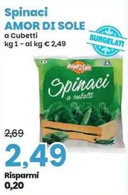 Prix Quality Spinaci Amor di Sole a cubetti offerta