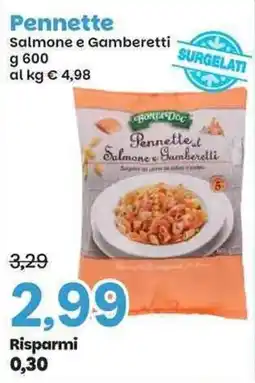 Prix Quality Penne Doc Pennette Salmone e Gamberetti offerta