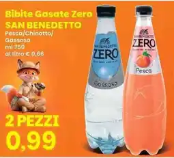 Prix Quality Bibite Gasate Zero San Benedetto offerta