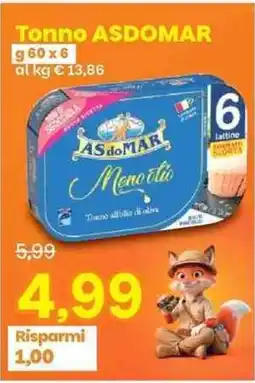 Prix Quality Tonno ASDOMAR Meno olio offerta