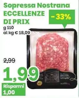 Prix Quality Soppressa Nostrana offerta