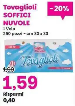 Prix Quality Tovaglioli Soffici Nuvole offerta