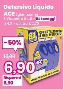 Prix Quality Detersivo Liquido ACE offerta