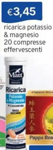 Sirene Blu Matt Ricarica Potassio & Magnesio offerta