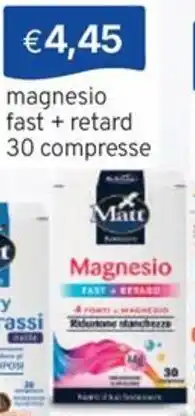 Sirene Blu Matt magnesio fast + retard offerta