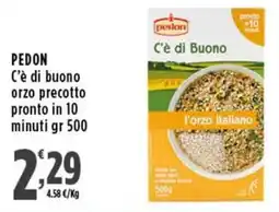 Rossotono Carrefour Pedon C'è di Buono orzo precotto pronto in 10 minuti offerta