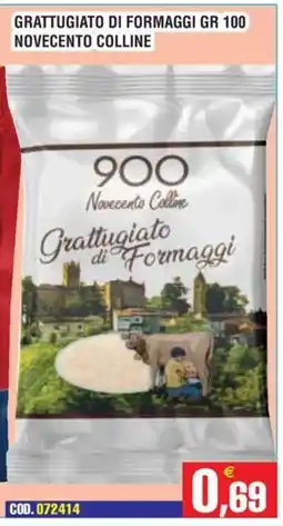 Immenso Cash Grattugiato di Formaggi Novecento Colline offerta