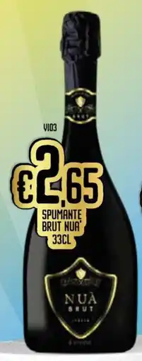 Italy Cash and Carry Spumante Brut Nua offerta