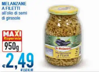 MD Discount Melanzane A Filetti all'olio di semi di girasole 950g offerta