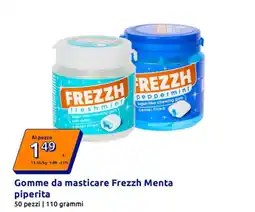 Action Gomme da masticare Frezzh Menta piperita offerta