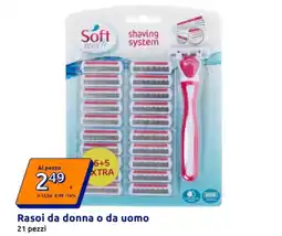Action Soft touch shaving system offerta